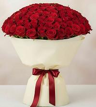 Букет 101 Красная роза Милано в Калевале