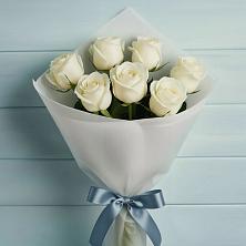 Букет 7 Белых роз Эдлесс Лав в Калевале