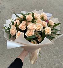 Букет Кремовые розы Латте в Калевале