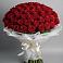 Букет 101 Красная роза Блэк Мэджик в Калевале