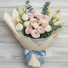 Букет цветов из:  Лизиантусы в Калевале