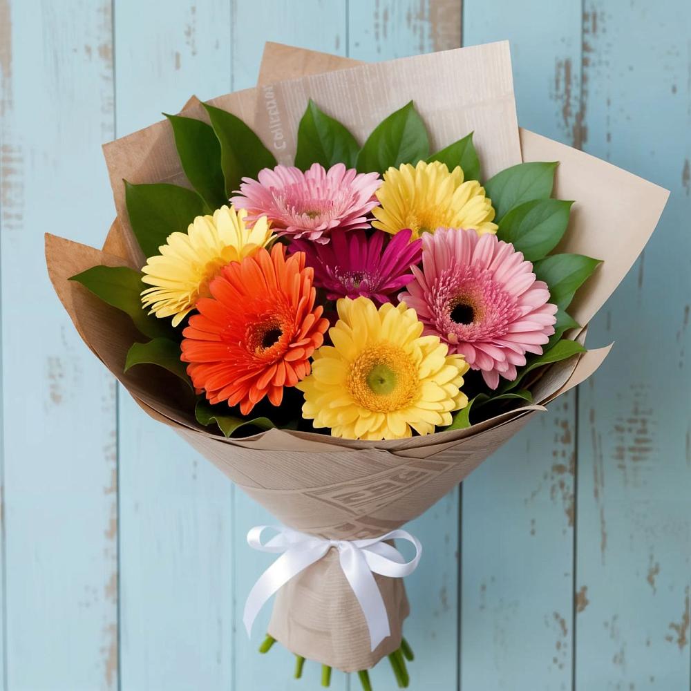 Букет цветов из: Герберы в Калевале