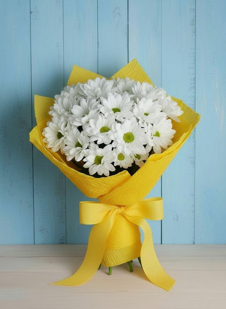 Букет цветов из: Хризантемы в Калевале