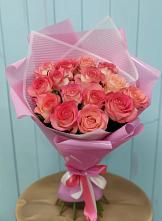 Букет 15 Розовых роз Равель в Калевале