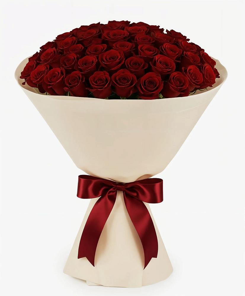 Букет 101 Бордовая роза Блэк Бакарра в Калевале